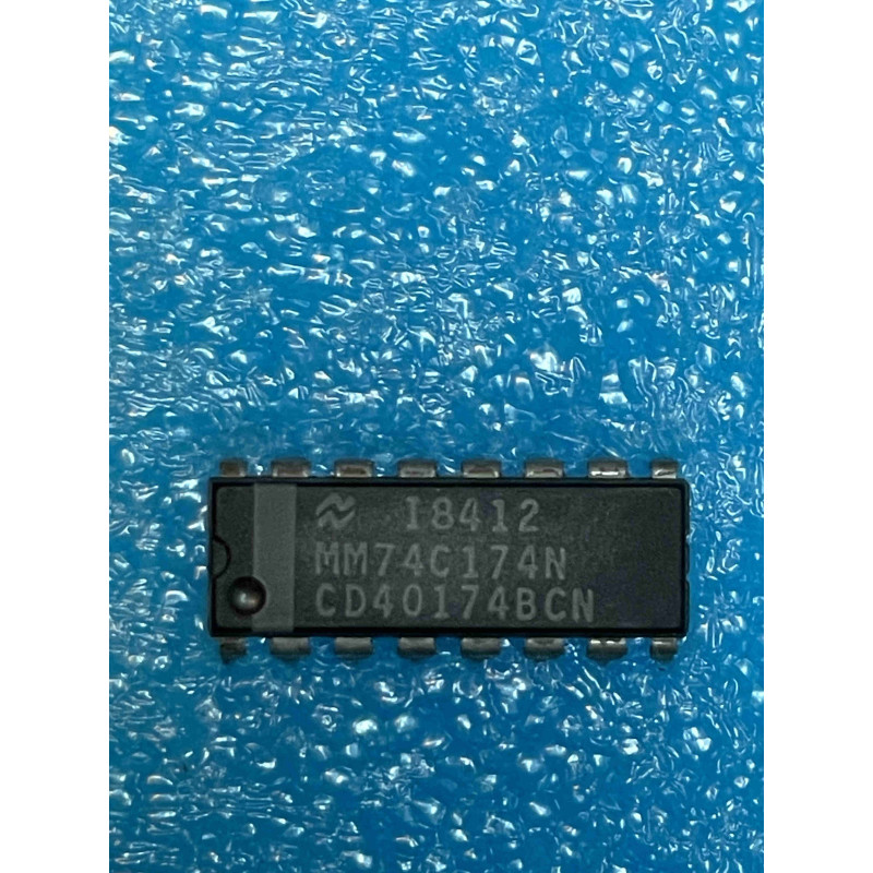 1 ci MM74C174N ~ ic MM 74C174 N CD40174BP 40174  dip16 NS Integrated Circuit NOS (TIRO7)