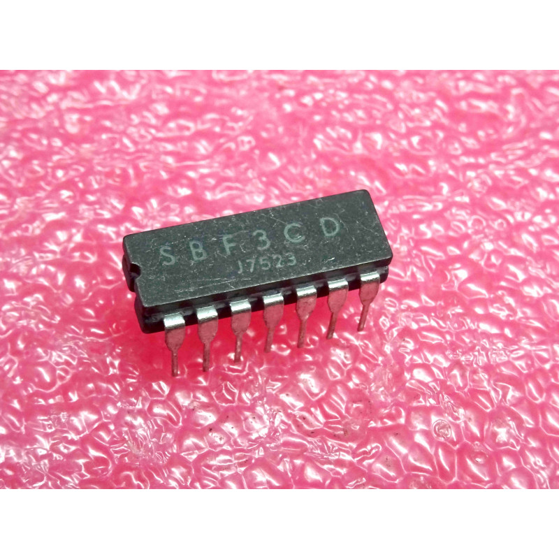 ci SBF3CD ~ monolithic integrated dual opamp and driver intended as AF amplifier for push-pull stages ~ 14-DIP (5A2)