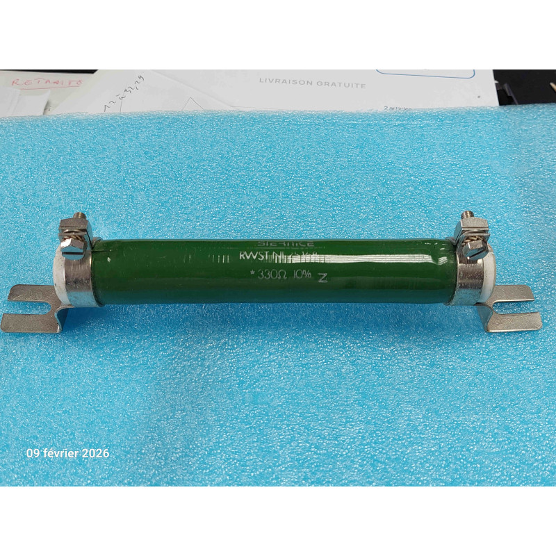 RWST25X168 Résistance Bobinée RWST NI 25x168 330R 330 Ohms 160W Sfernice Non Inductive (4I4)