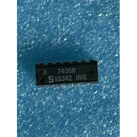 Lot de 2 ci 7406N ~ ic  7406 N dip14 Integrated Circuit NOS (TIRO6)