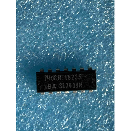 Lot de 2 ci SL7408N ~ ic SL 7408 N dip14 Integrated Circuit NOS (TIRO6)