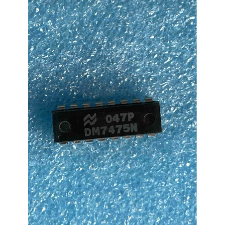 Lot de 2 ci DM7475N ~ ic DM 7475 N dip16 Integrated Circuit NOS (TIRO6)