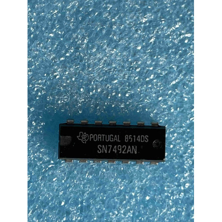 Lot de 2 ci SN7492AN ~ ic SN 7492 AN dip14 Integrated Circuit NOS (TIRO6)