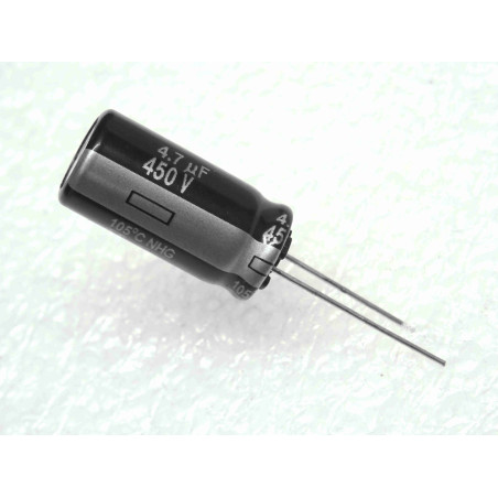 Lot de 3: condensateur radial 4.7µF 4.7uF 4u7F 450Vdc 105°C ~ Ø10x20mm