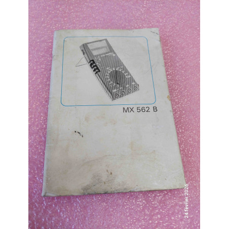 MX562B  Multimetre Notice de Fonctionnement Français English Deutsch  ( K2 )