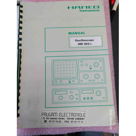 HM303-4 HAMEG INSTRUMENTS Manual Manuel en Français  Occasion Bon état  ( Q4 )