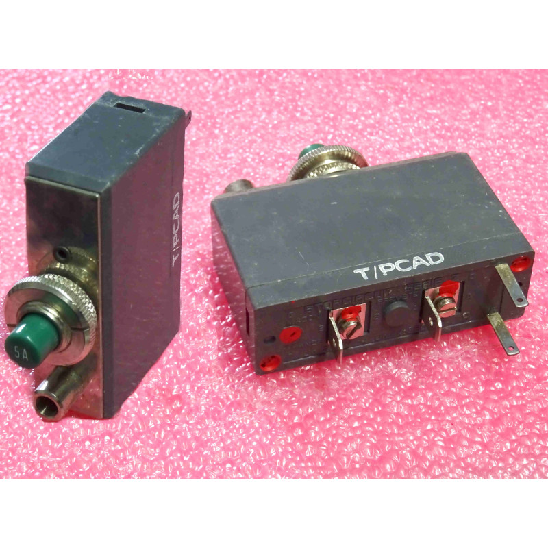 circuit breaker diruptor coupe-circuit disjoncteur miniature 5A ~ T-PCAD , série Z , 38x59x19mm ~ STOPCIRCUIT-FRANCE (K8A)