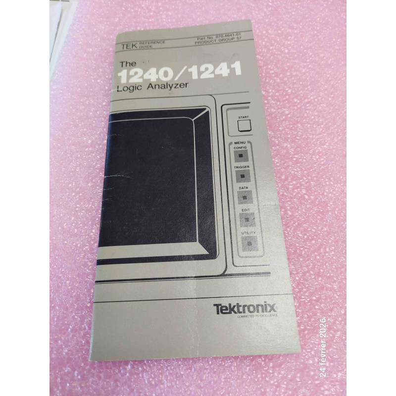 the 1240 / 1241 Logic Analyser Tektronix  070-4641-01 en Anglais  ( Q4 )