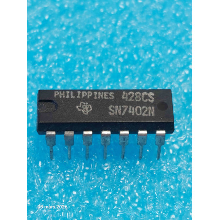 Lot de 2 ci SN702N ~ ic SN 7402 N  dip14  Integrated Circuit NOS  ( TIRO6 )
