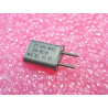 Lot de 2: 27.050 MHz , quartz crystal CR-81/U Matel , entraxe 4.9mm (1O2)