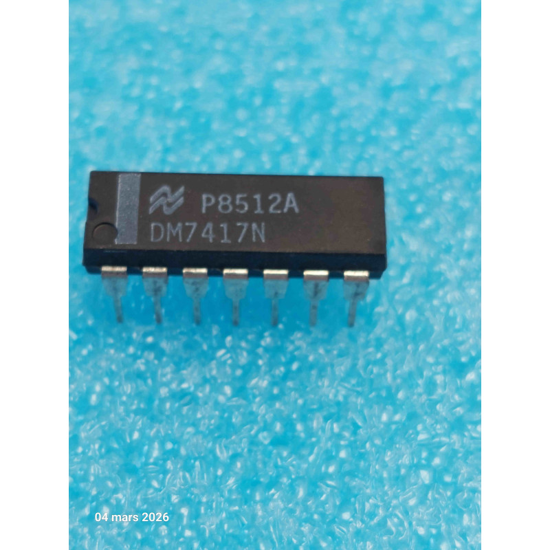 Lot de 2 ci DM7417N ~ ic DM 7417 N dip14 Integrated Circuit NOS ( TIRO6 )