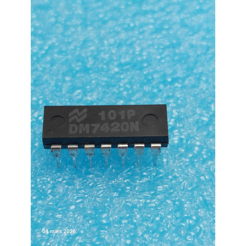 Lot de 2 ci DM7420N ~ ic DM 7420 N dip14 Integrated Circuit NOS ( TIRO6 )