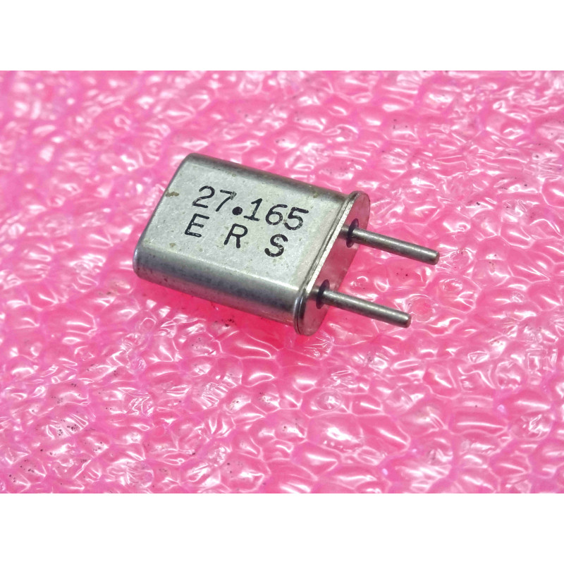 27.165 MHz , quartz ERS , entraxe 4.9mm (1O2)