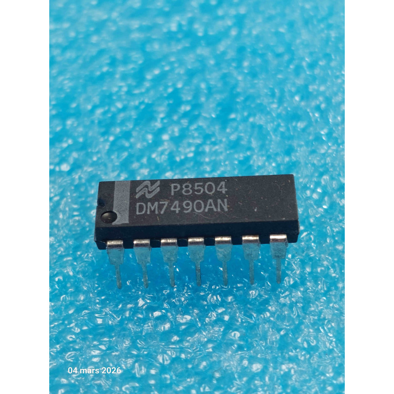 Lot de 2 ci DM7490AN ~ ic DM 7490 AN dip14 Integrated Circuit NOS ( TIRO6 )