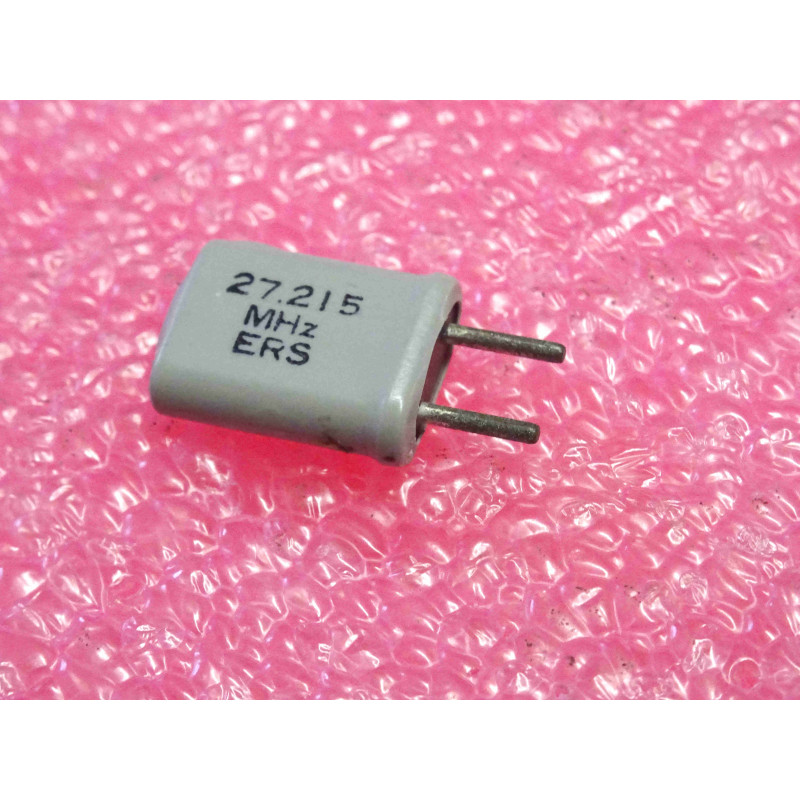 Lot de 2: 27.215 MHz , quartz ERS , entraxe 4.9mm (1O2)