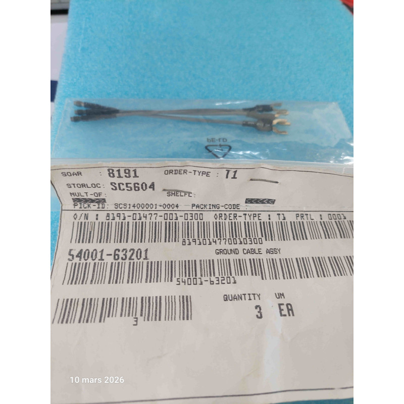 Keysight 54001-63201 Ground Lead Assembly HP Lot de 3 pièces Cable ( Q3 )