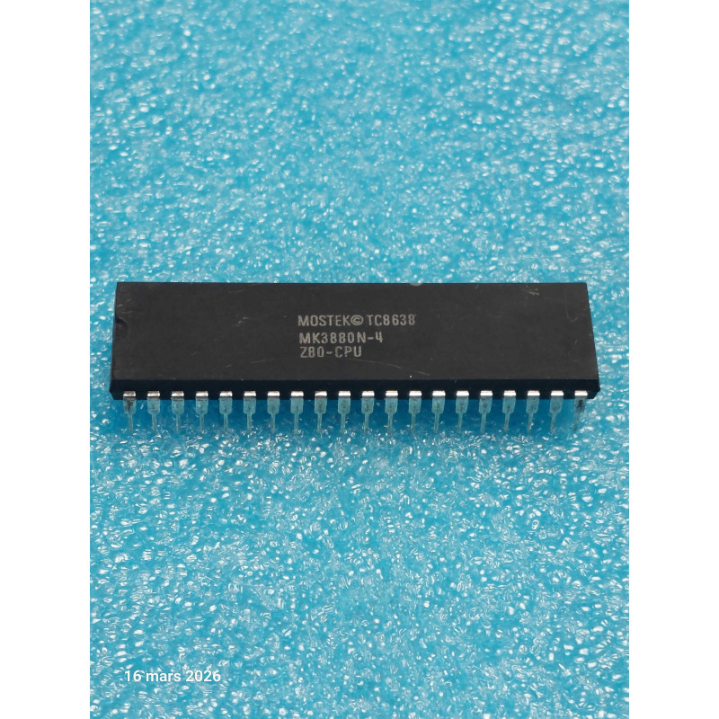 ci Z80-CPU MK3880N-4 ~ ic MK3880N4 Z80CPU dip40 de chez Mostek (PLA043)