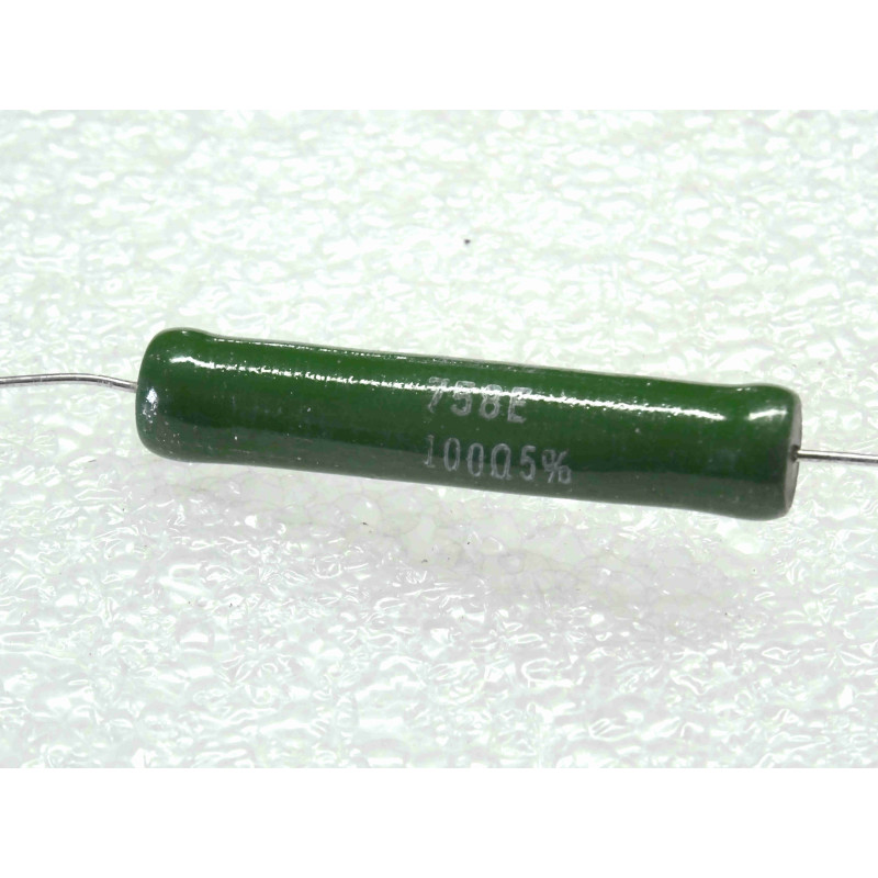 Lot de 2: résistance bobinée vitrifiée 100R 100-ohm ~ 5% , 11-watt , 45x8mm , RB58 , welwyn (P14A)
