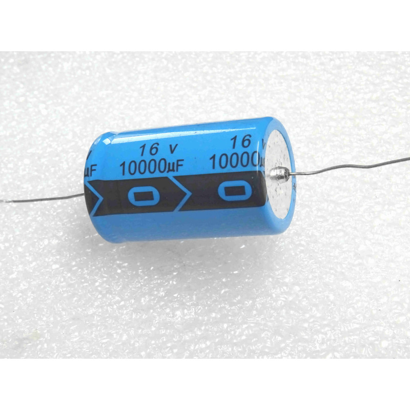 condensateur chimique axial 10mF 10000µF 16v ~ 85°C , Ø30x50mm