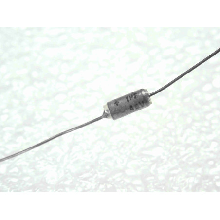 Lot de 3: condensateur tantale axial 1µF 1uF 40V ~ CTS13 , Ø3x7mm , Firca