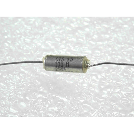 Lot de 5: condensateur tantale axial 10µF 10uF 25V ~ CTS13 , Ø4x11mm , 20%