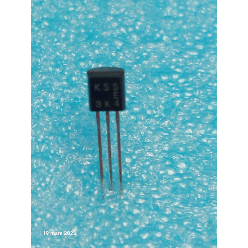 Transistor Japonais K55 ~ 2SK55  Transistor NOS  2SK55 TO92  ( 5C )