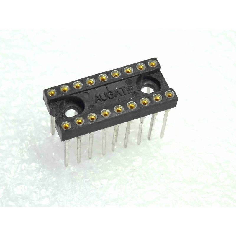 support tulipe 18 points à wrapper noir - 18pts Augat qualité pro (Lot de 5)