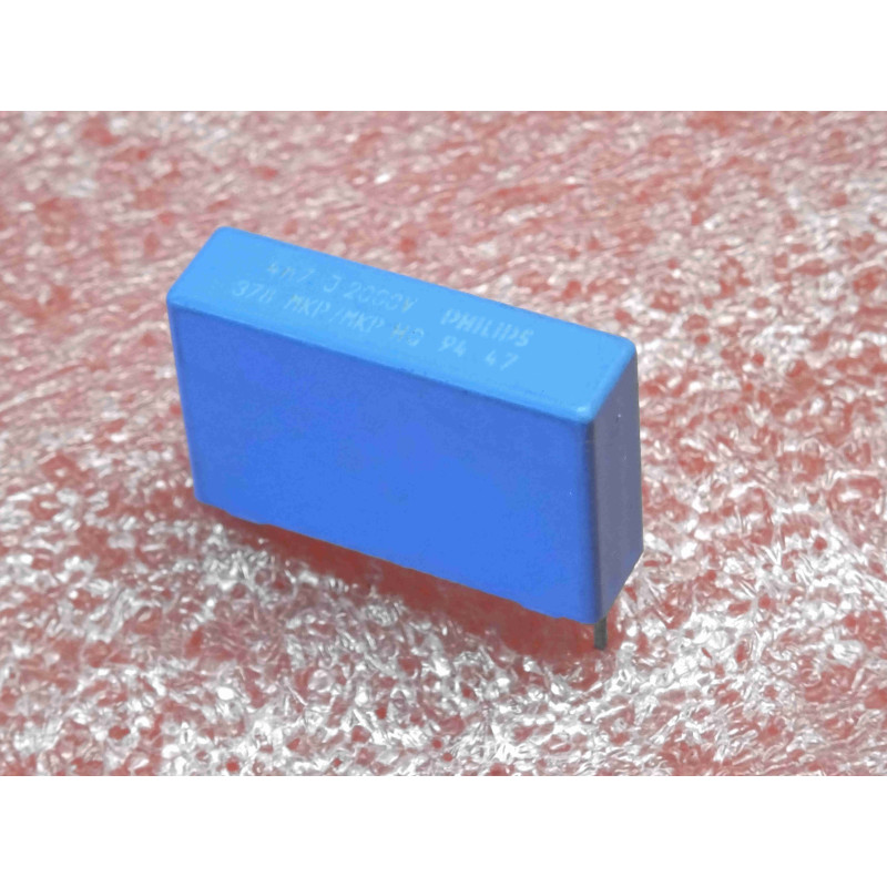 Lot de 3: condensateur 4.7nF 4n7F 2000V MKP 5% 25x15x6mm entraxe 22.86mm philips