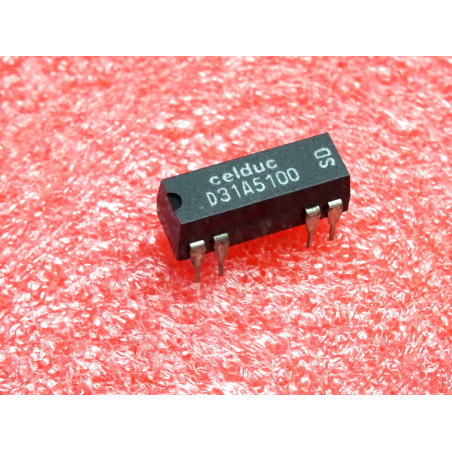 Lot de 2: relais celduc D31A5100 ~ reed relay , 1 normally open contact , tension nominale d'entrée 12V (5N2)
