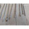 Lot de 11 Antennes Radio Télescopique avec Cosses AM FM laiton chromé 56 à 109cm( Q5C )