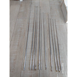 Lot de 11 Antennes Radio Télescopique avec Cosses AM FM laiton chromé 56 à 109cm( Q5C )
