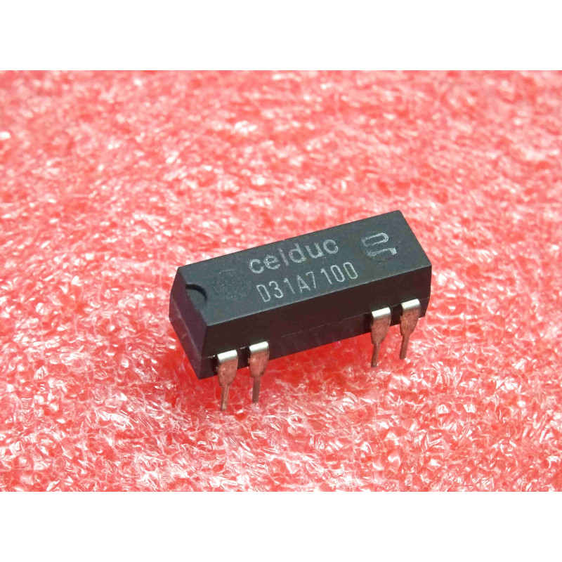 Lot de 2: relais celduc D31A7100 ~ reed relay , 1 normally open contact , tension nominale d'entrée 24V (5R11)