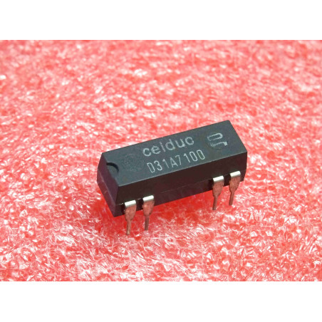 Lot de 2: relais celduc D31A7100 ~ reed relay , 1 normally open contact , tension nominale d'entrée 24V (5R11)