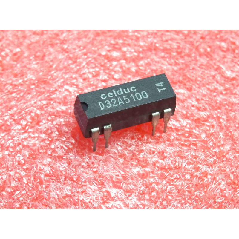 Lot de 2: relais celduc D32A5100 ~ 14DIL reed relay , 2 Normally Open contacts , nominal input 12V (5N2)