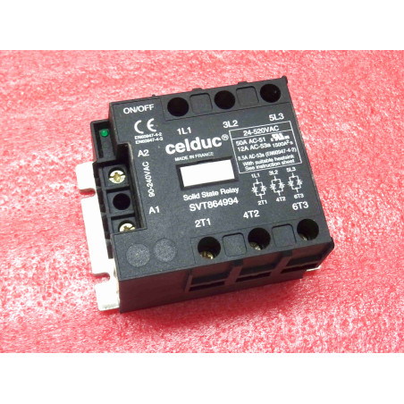 Solid State Relay celduc SVT 864994 ~ three phase SSR SVT864994 ~ 24 to 520 Vac , 50Arms (4C1)