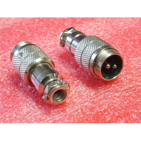 connecteur CB fiche micro verrouillable 2 broches mâle (J0A)