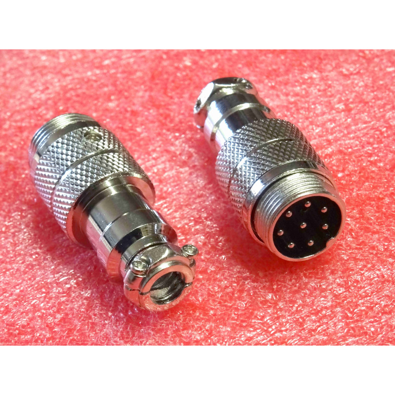 connecteur CB fiche micro verrouillable 8 broches mâle (J0B)