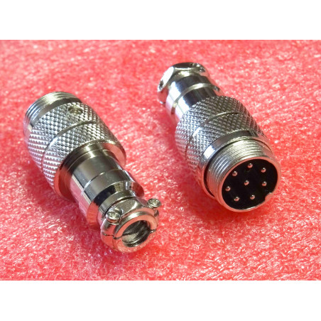connecteur CB fiche micro verrouillable 8 broches mâle (J0B)