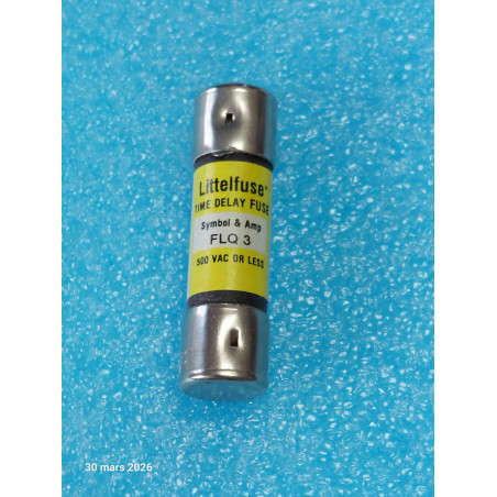 Fusible Littelfuse FLQ3 3A 500V Time Delay Fuse FLO