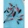 Lot de 18 Pince Crocodiles  isolées et non isolées Neuf et Occasion Bon état (4D)