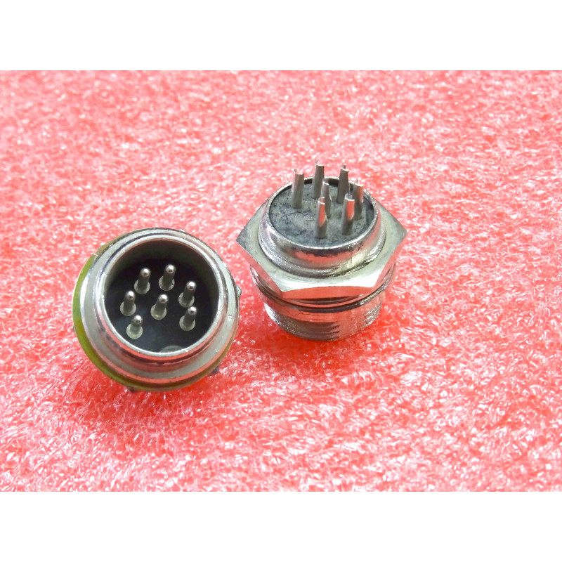 connecteur CB socle chassis micro verrouillable 7 broches mâle (J0A)