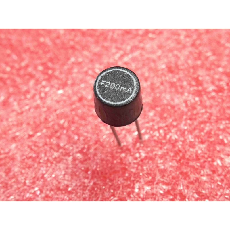 Lot de 5: microfusible mini fusible radial TR5 rapide 200mA ( 0.2A ) ~ entraxe 5.08mm , Ø8x7mm (N10)