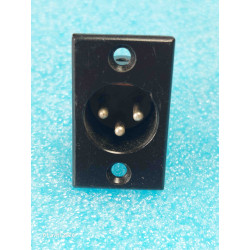 Lot x2: XLR3 embase mâle...