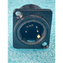 Lot x2: XLR5 Embase Mâle...