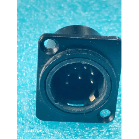 Lot x2: XLR7 Embase Mâle XLR 7 pin 7pts xlr 7broches Mâle Chassis  ( J0D )