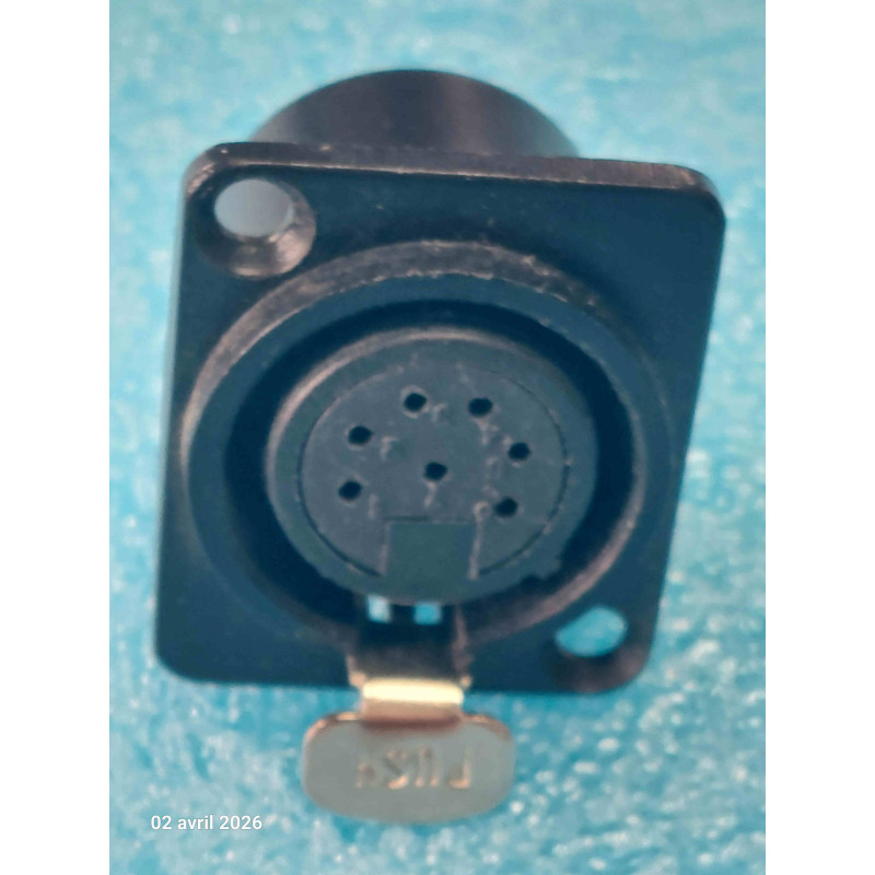 Lot x2: XLR7 Embase Femelle XLR 7 pin 7pts xlr 7broches Femelle Chassis  ( J0D )
