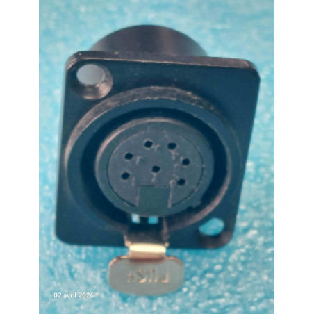 Lot x2: XLR7 Embase Femelle XLR 7 pin 7pts xlr 7broches Femelle Chassis  ( J0D )