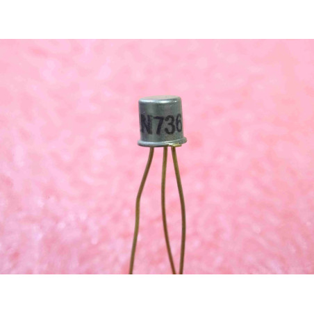 Lot de 2: transistor 2N 736 ~ 2N736 silicon NPN ~ Uce 60V , Ic 1A