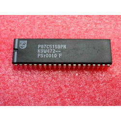 ci P 87C51 SBPN ~ ic P87C51SBPN ~ 8bit microcontroller, OneTimeProgrammable 4Kx8, 128x8 RAM, 0 to 16 MHz ~ DIP40, philips(CI51)