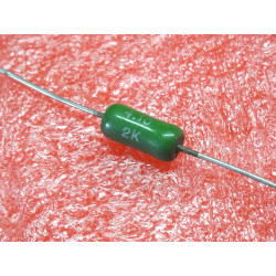 Lot de 5: résistance bobinée vitrifiée axiale 2K-ohm 2000R ~ RB59 5% 10x4mm 3-watt , sfernice (4A1)